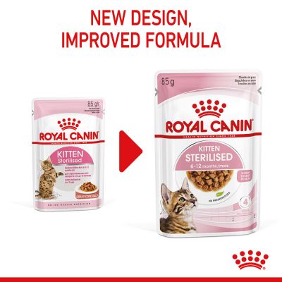 Royal Canin Sterilised Kitten, Chunks in Gravy (Pack of 12 x 85 GMs)
