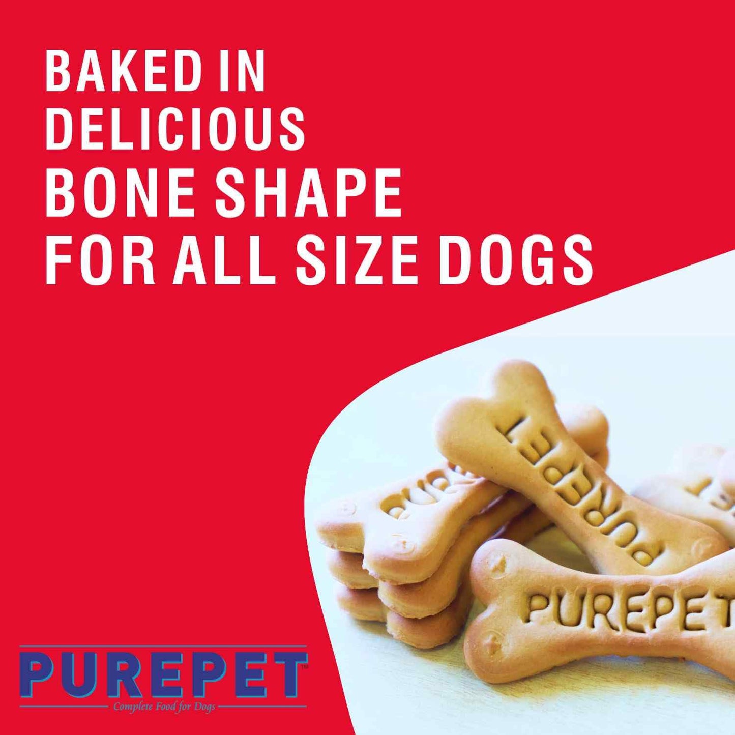 Purepet Dog Treats Biscuits, 800 GMs Pack, Mutton Flavour, Active Behavior