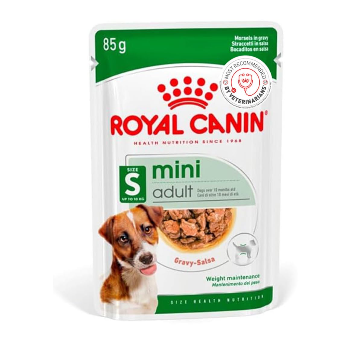Royal Canin, Mini Adult Gravy Dog Food, 85 Grams, Pack of 12 Sachet