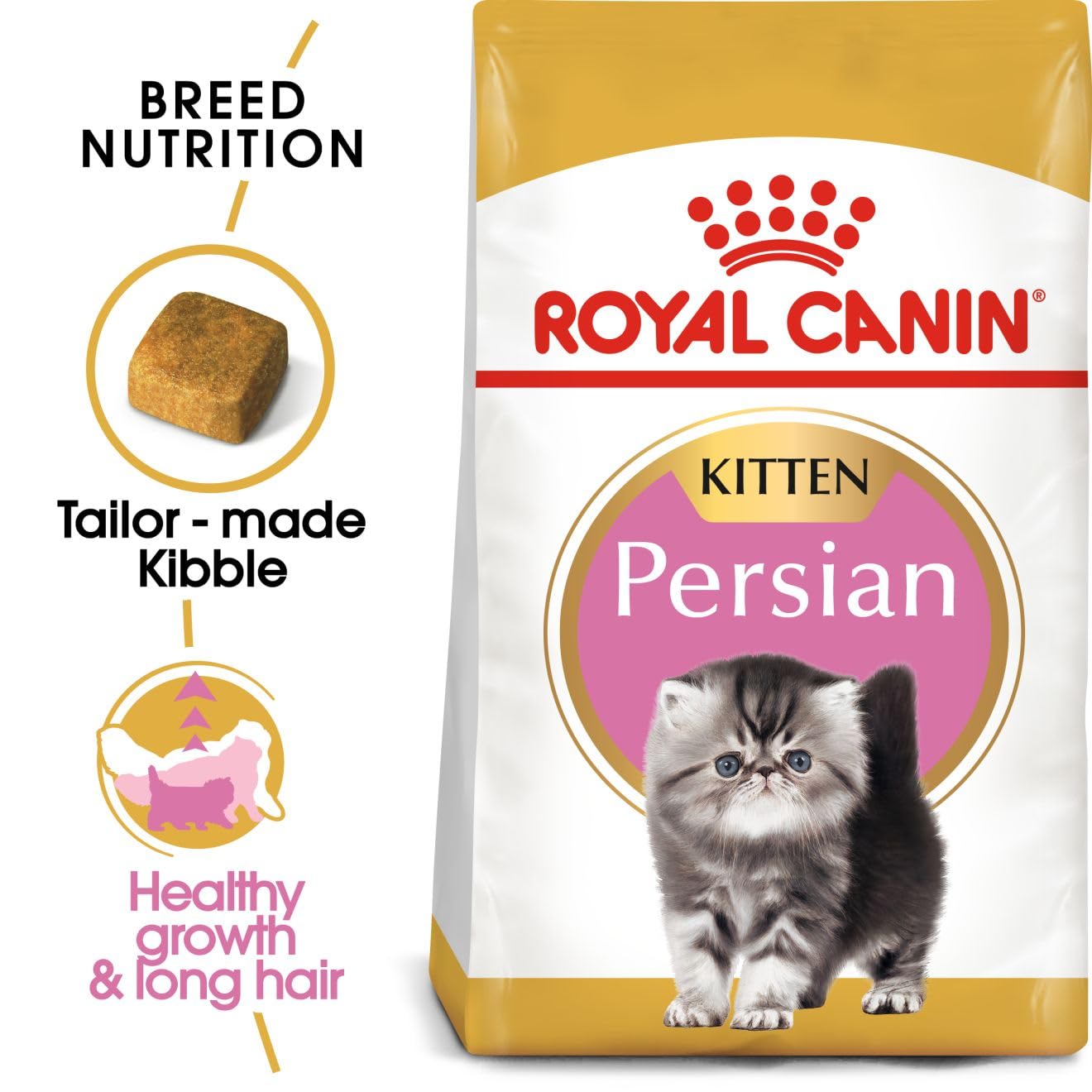 Royal Canin Persian Kitten Food, 1 Kg, Dry Food, Supports Long Hair