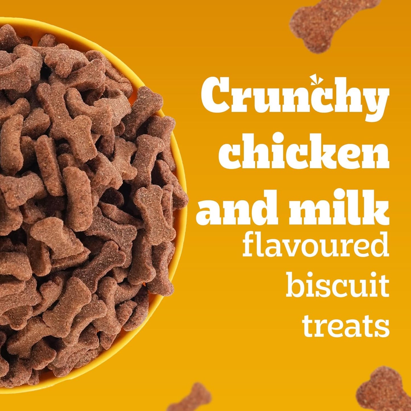 Pedigree Biscrok Biscuits - Dog Treats, Chicken with Milk Flavour, 500 GMs