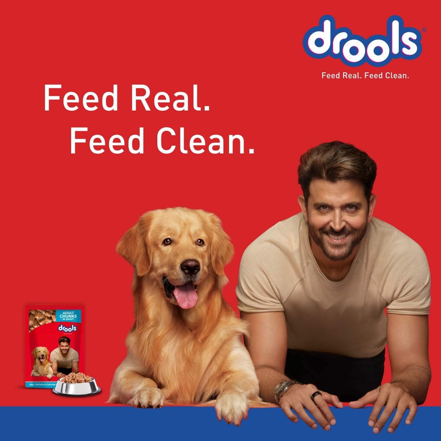Drools Adult Real Chicken and Chicken Liver Chunks in Gravy 0.9Kg, Pack of 6 (5+1 Free)