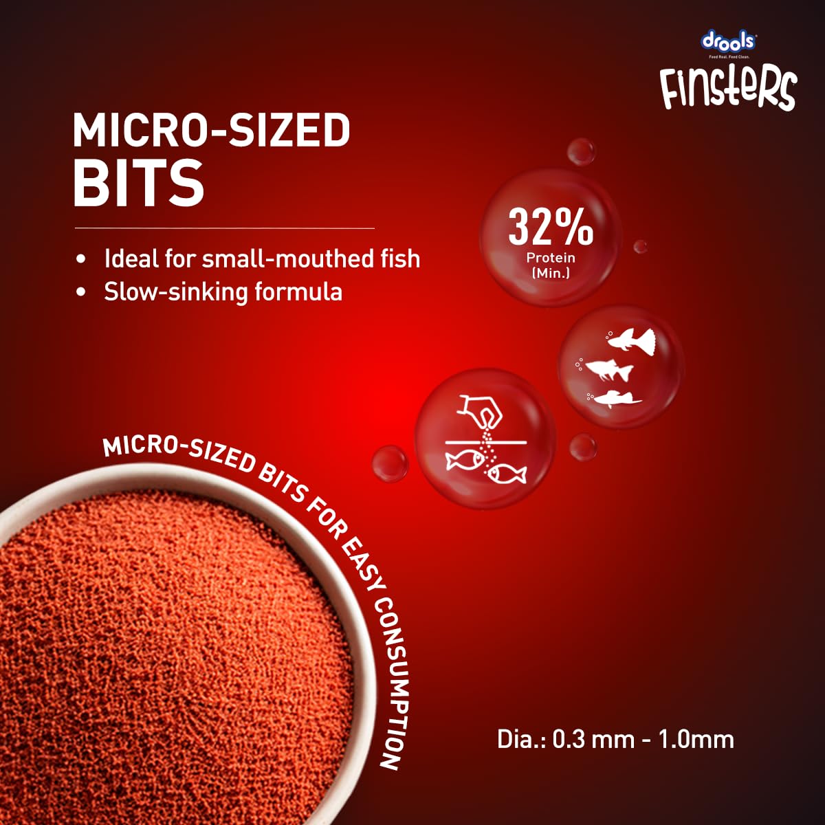 Finsters Micro Bits 20 Gms Pouch, Pack of 5 Pouch - 100 Gms