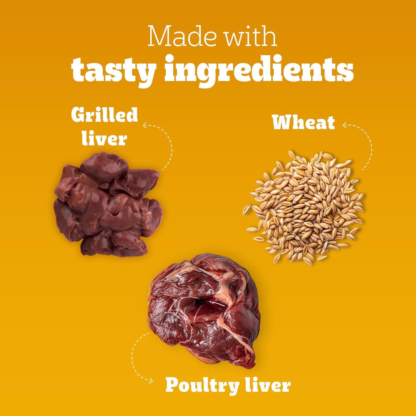 Pedigree Tasty Jerky™ Dog Treat, Grilled Liver Flavour, 70 GMs, Jerky-Style Treats
