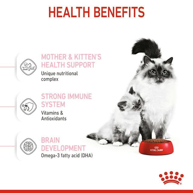 Royal Canin Mother & Babycat Food, 400 GMs Pack, Supports Immunity & Digestive Health