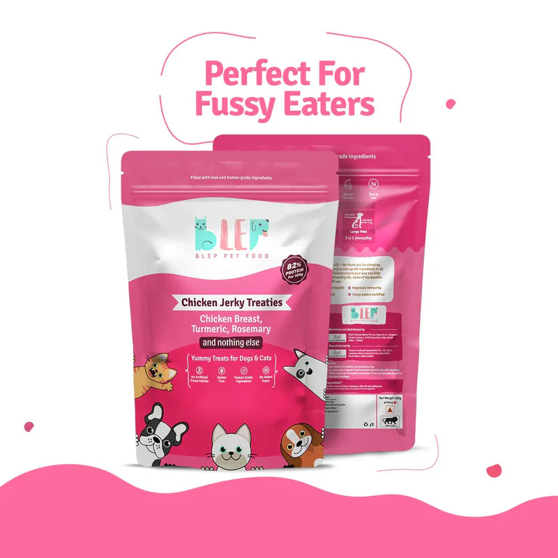 BLEP Chicken Jerky Treats - 70 GMs