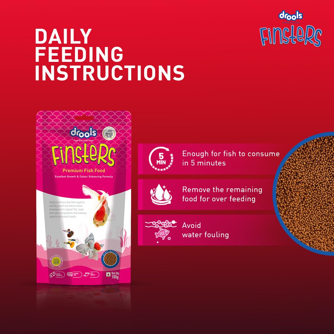 Drools Finsters Premium Fish Food 1 KG Pouch