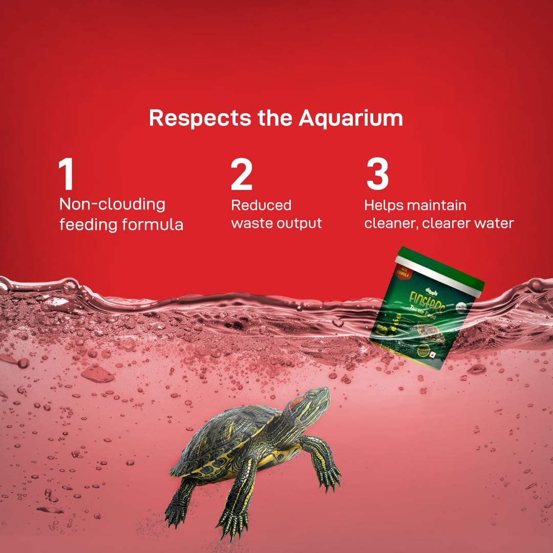 Drools Finsters Turtle Food, 500 GMs., Seafood Flavour, High-Quality Protein, Easy Feeding