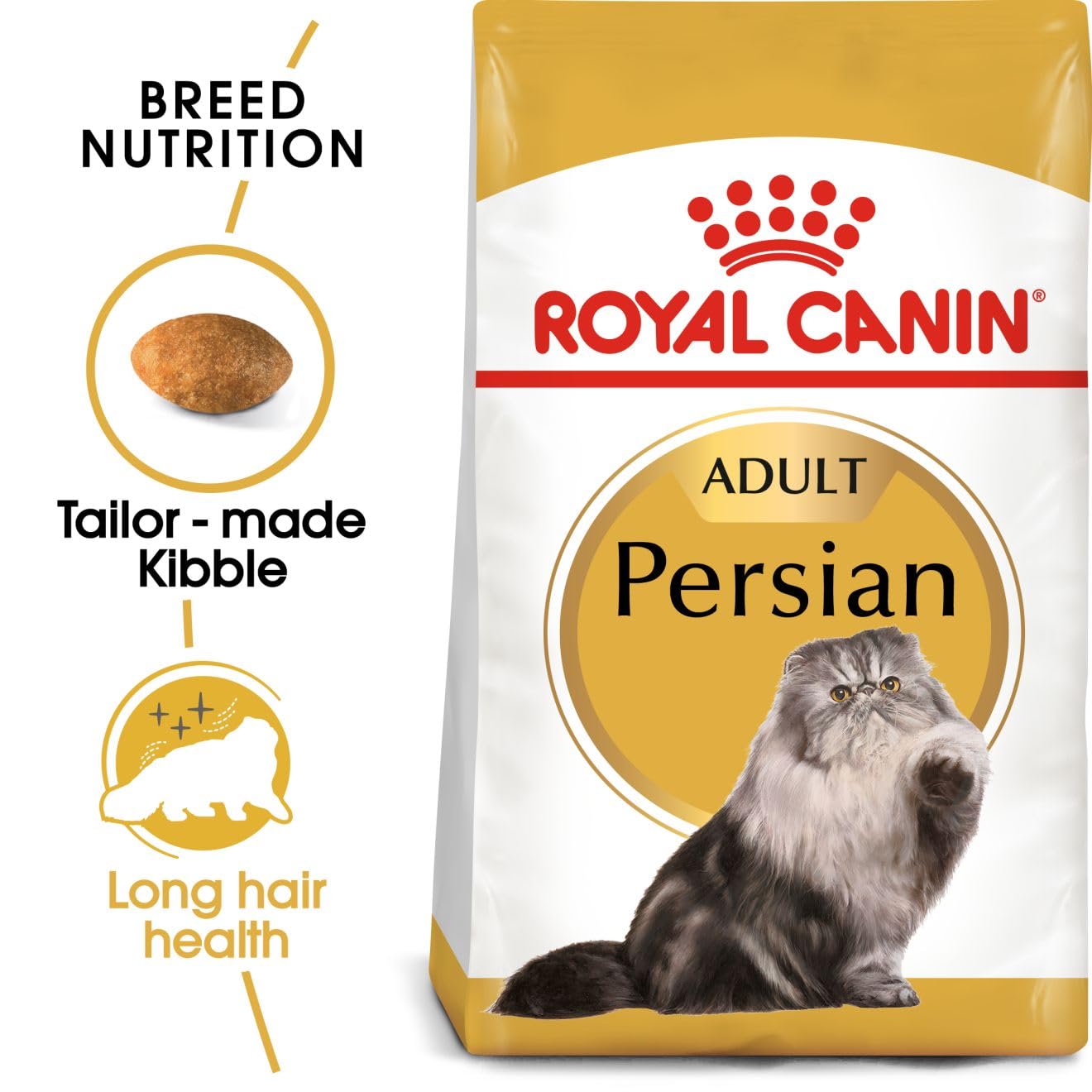 Royal Canin Persian Adult Cat Dry Food, 1 KG Pack, Supports Long Hair