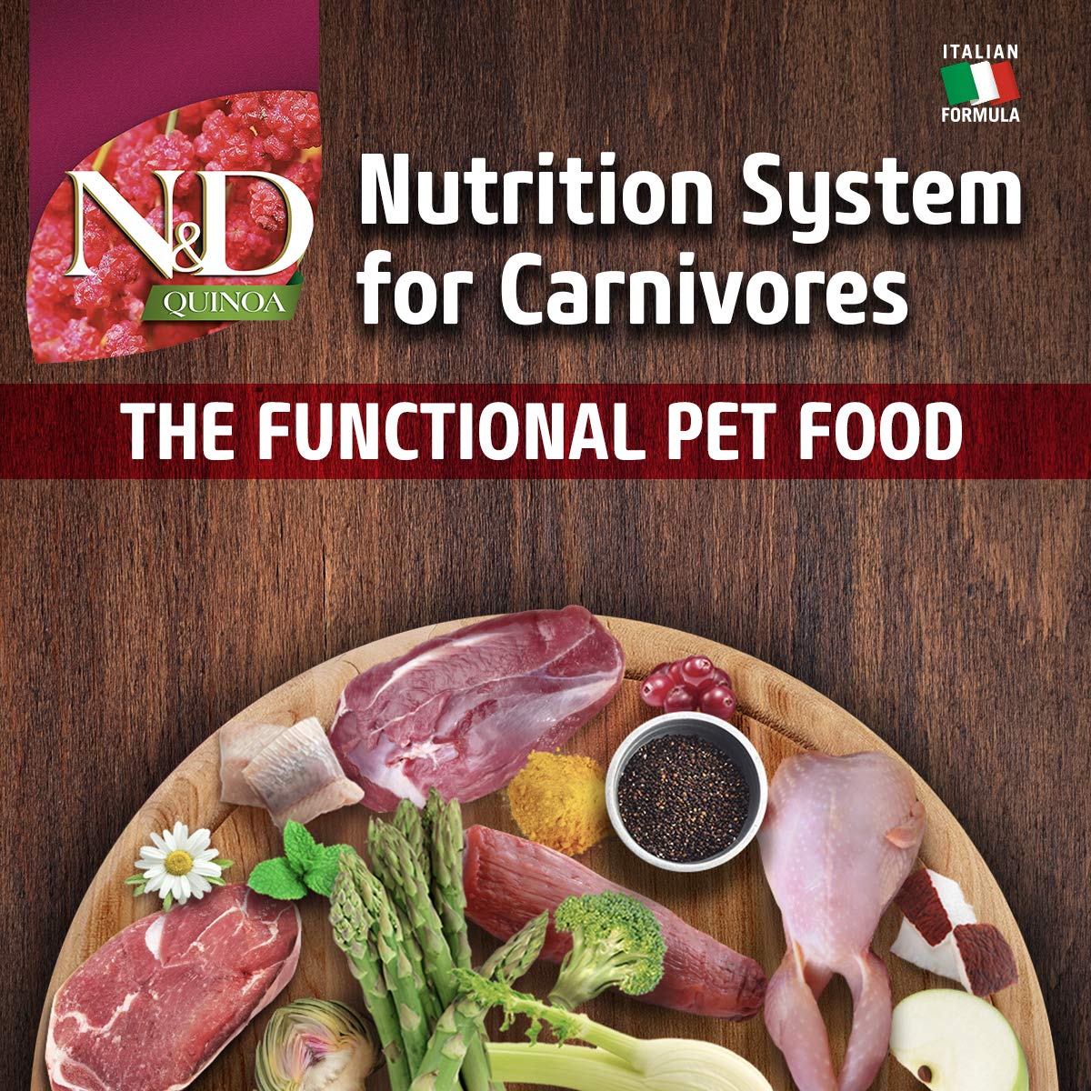 Farmina N&D Quinoa Dog Weight Management, Grain-Free, 7 KG, All Breed Dog Food, Lamb Broccoli and Asparagus