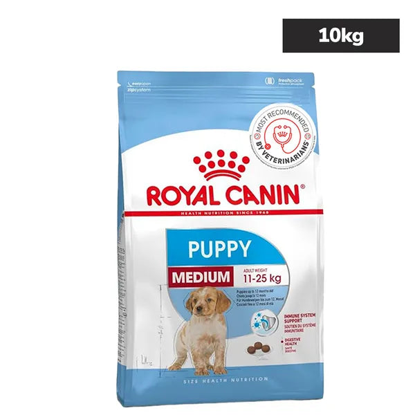 Royal Canin, Medium Puppy Food, 10 Kg, Dry Food, Supports Digestive Health