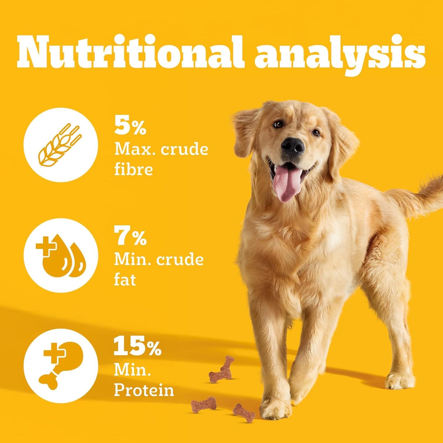 Pedigree Biscrok Biscuits - Dog Treats, Chicken with Milk Flavour, 500 GMs