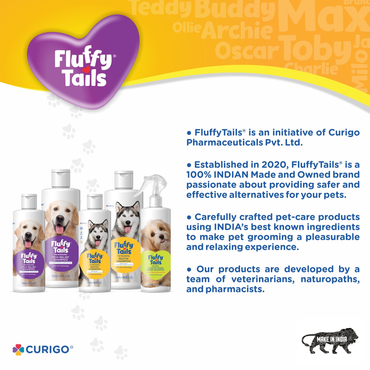 FluffyTails De-Shedding Biotin Shampoo, 250 ML