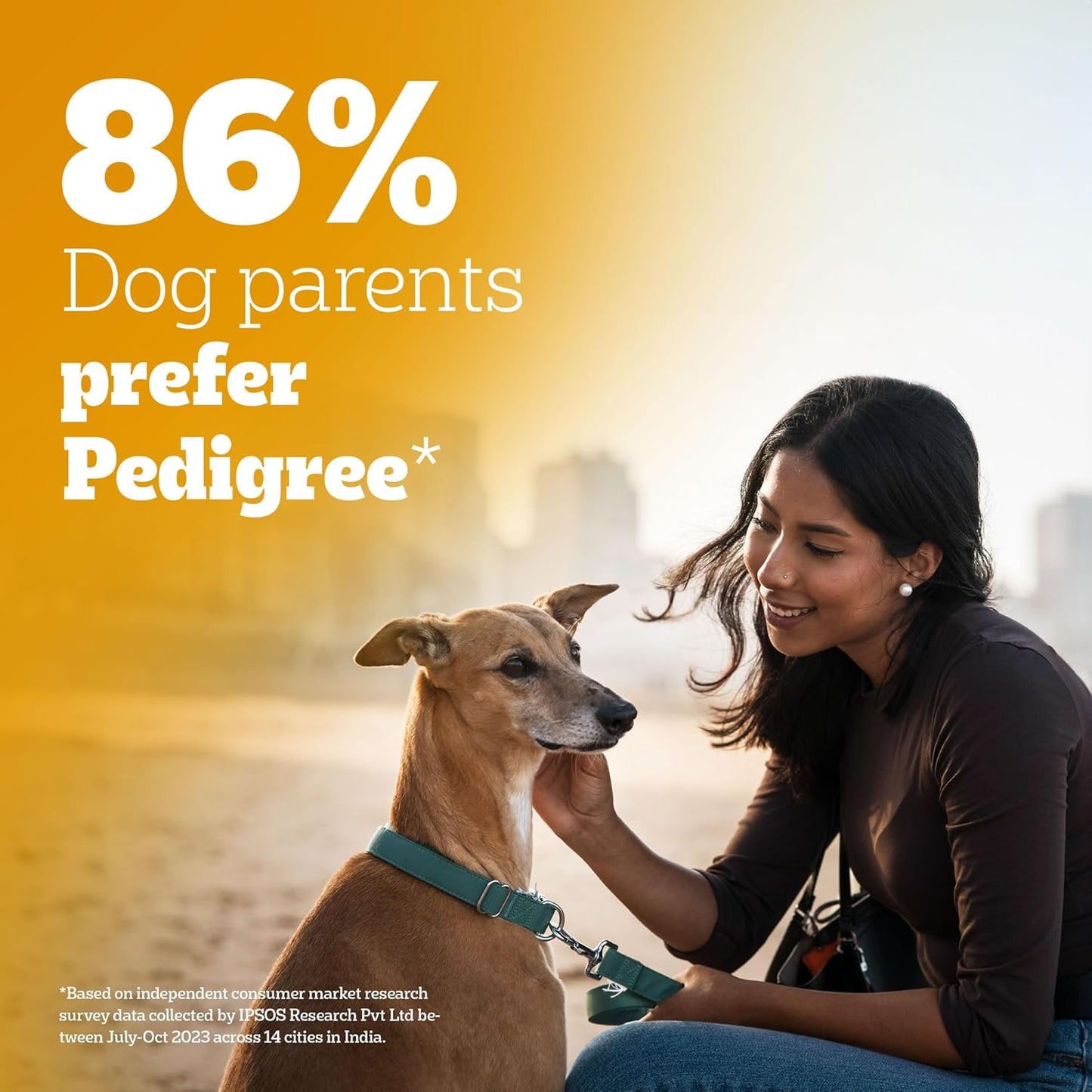 Pedigree Adult Dry Dog Food, Meat & Rice Flavour, 1 KG Pack, Contains 37 Essential Nutrients