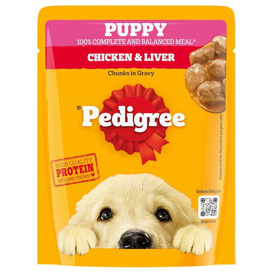 Pedigree Adult Wet Dog Food, Chicken & Liver Chunks in Gravy, 70 GMs