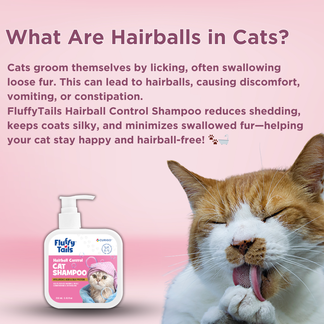 FluffyTails Hairball Control Cat Shampoo, 250 ML
