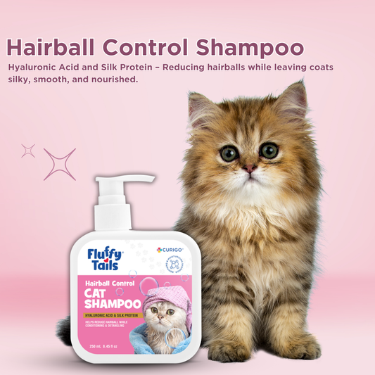 FluffyTails Hairball Control Cat Shampoo, 250 ML
