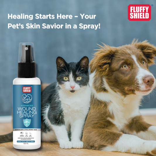 Fluffy Tails FluffyShield Advanced Wound Healing Spray - Nanotechnology,