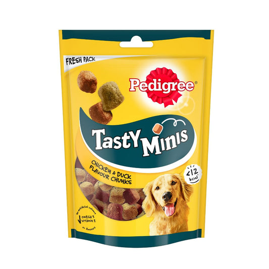 Tasty Minis Adult Dog Treats, Chicken & Duck Flavor Chunks, 130 GMs