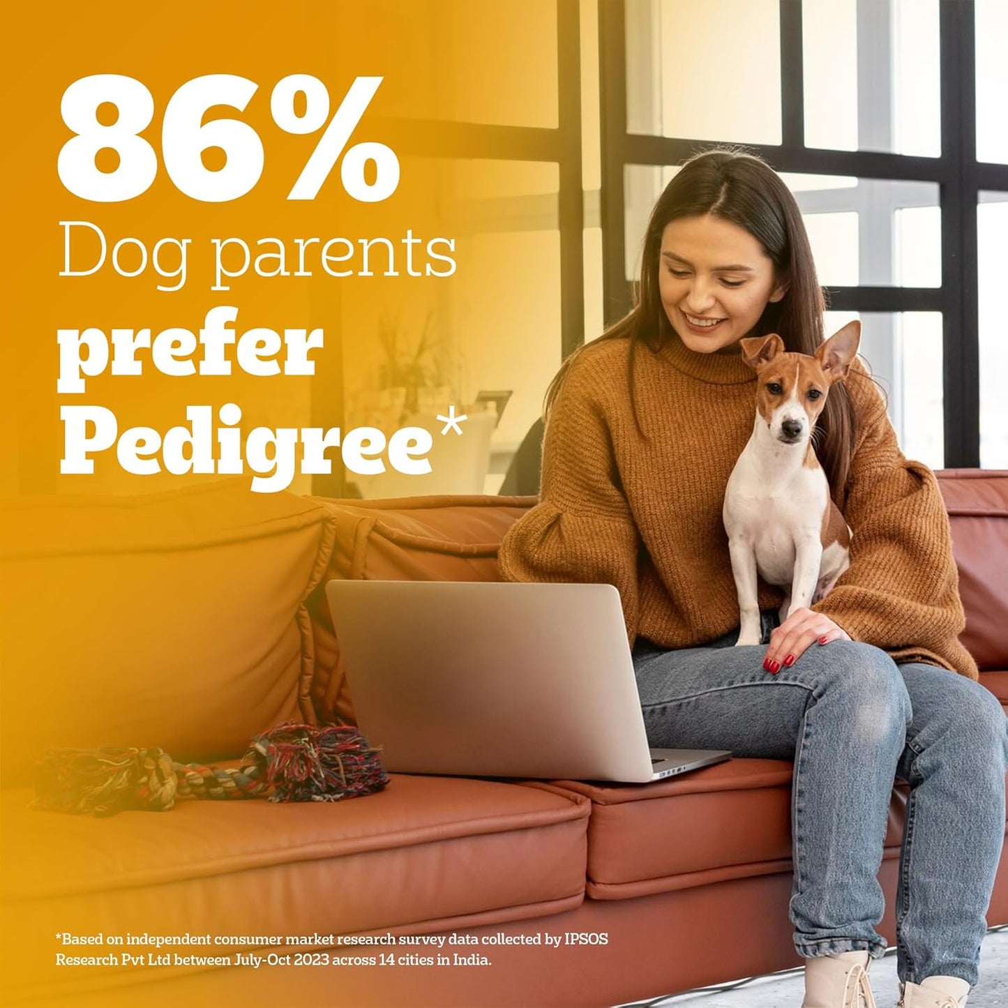 Pedigree Puppy Dry Dog Food, Chicken & Milk, 1 KG Pack, Contains 37 Essential Nutrients